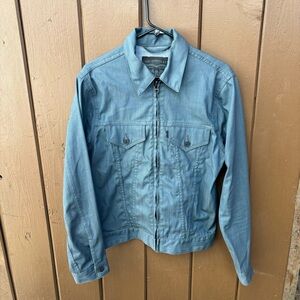 Levi’s 998 Men’s Zip Up Woad Blue Denim Trucker Jacket Size Small